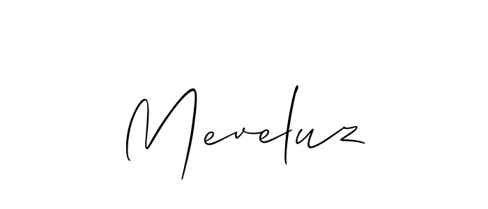 Also we have Meveluz name is the best signature style. Create professional handwritten signature collection using Allison_Script autograph style. Meveluz signature style 2 images and pictures png