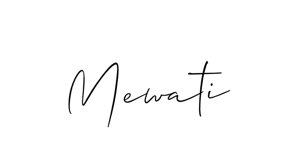 Also we have Mewati name is the best signature style. Create professional handwritten signature collection using Allison_Script autograph style. Mewati signature style 2 images and pictures png