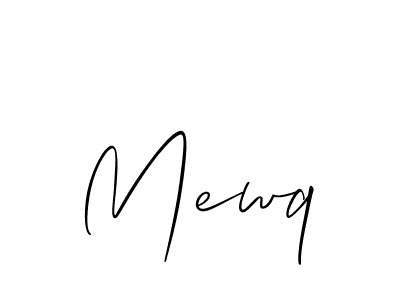 How to Draw Mewq signature style? Allison_Script is a latest design signature styles for name Mewq. Mewq signature style 2 images and pictures png