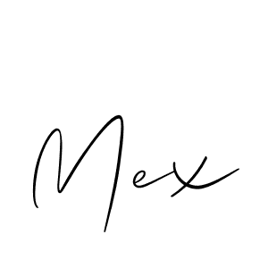 Also we have Mex name is the best signature style. Create professional handwritten signature collection using Allison_Script autograph style. Mex signature style 2 images and pictures png