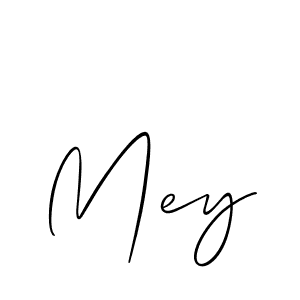 Make a beautiful signature design for name Mey. With this signature (Allison_Script) style, you can create a handwritten signature for free. Mey signature style 2 images and pictures png