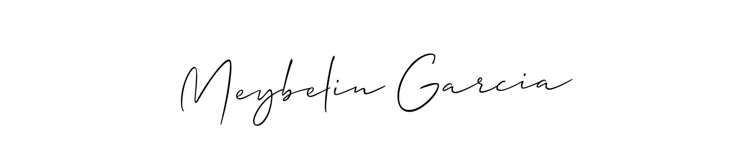 You should practise on your own different ways (Allison_Script) to write your name (Meybelin Garcia) in signature. don't let someone else do it for you. Meybelin Garcia signature style 2 images and pictures png