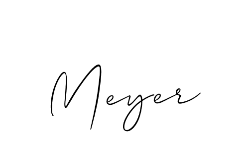 Also we have Meyer name is the best signature style. Create professional handwritten signature collection using Allison_Script autograph style. Meyer signature style 2 images and pictures png