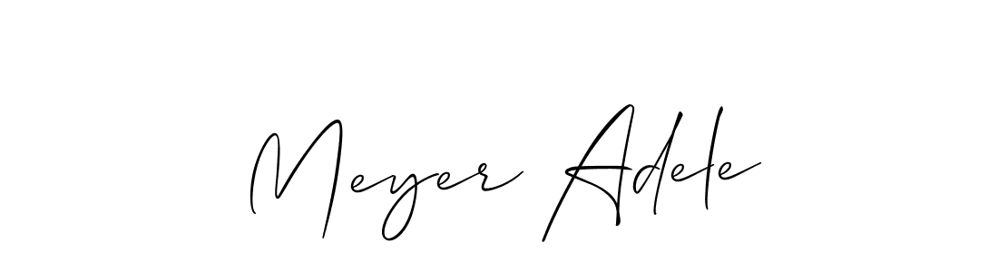 Create a beautiful signature design for name Meyer Adele. With this signature (Allison_Script) fonts, you can make a handwritten signature for free. Meyer Adele signature style 2 images and pictures png