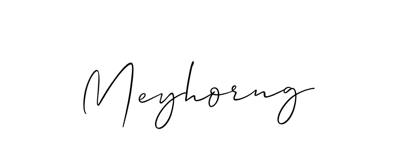 Also we have Meyhorng name is the best signature style. Create professional handwritten signature collection using Allison_Script autograph style. Meyhorng signature style 2 images and pictures png