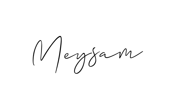 The best way (Allison_Script) to make a short signature is to pick only two or three words in your name. The name Meysam include a total of six letters. For converting this name. Meysam signature style 2 images and pictures png