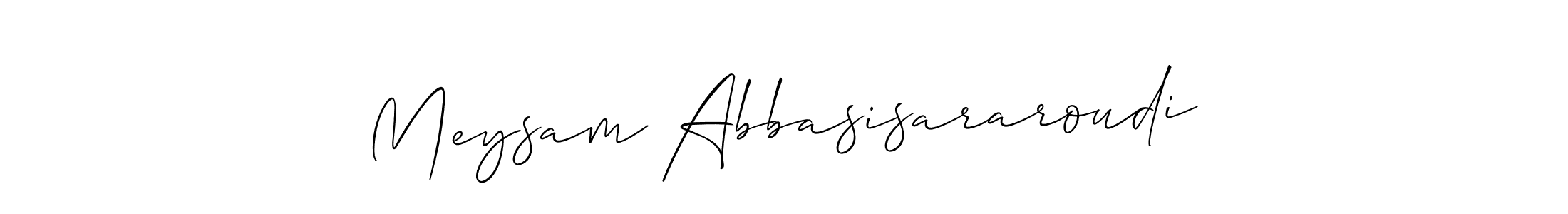 Make a beautiful signature design for name Meysam Abbasisararoudi. Use this online signature maker to create a handwritten signature for free. Meysam Abbasisararoudi signature style 2 images and pictures png
