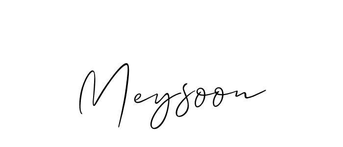 Make a short Meysoon signature style. Manage your documents anywhere anytime using Allison_Script. Create and add eSignatures, submit forms, share and send files easily. Meysoon signature style 2 images and pictures png