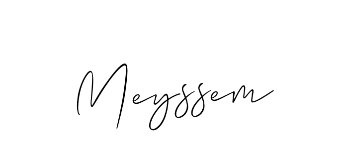 Meyssem stylish signature style. Best Handwritten Sign (Allison_Script) for my name. Handwritten Signature Collection Ideas for my name Meyssem. Meyssem signature style 2 images and pictures png