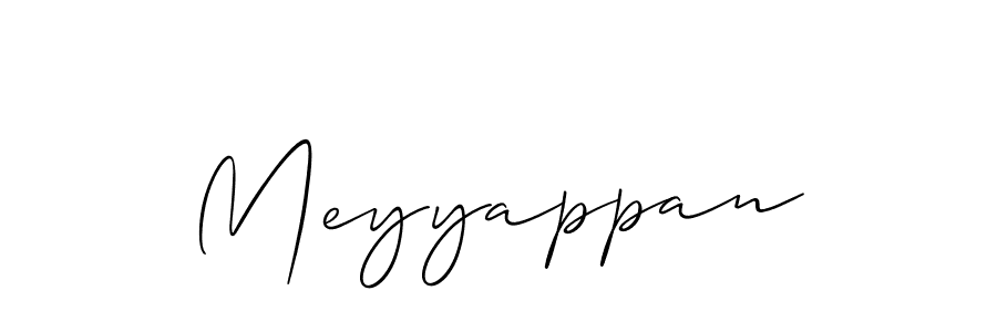 Meyyappan stylish signature style. Best Handwritten Sign (Allison_Script) for my name. Handwritten Signature Collection Ideas for my name Meyyappan. Meyyappan signature style 2 images and pictures png