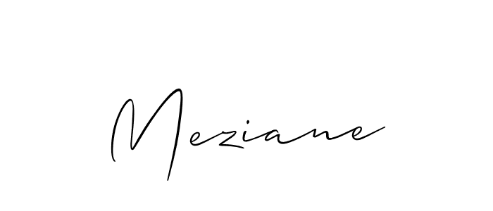 How to Draw Meziane signature style? Allison_Script is a latest design signature styles for name Meziane. Meziane signature style 2 images and pictures png