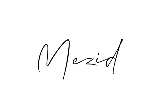 Here are the top 10 professional signature styles for the name Mezid. These are the best autograph styles you can use for your name. Mezid signature style 2 images and pictures png