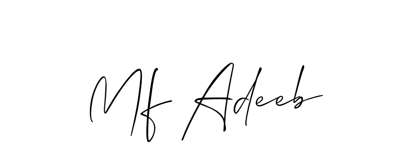 Once you've used our free online signature maker to create your best signature Allison_Script style, it's time to enjoy all of the benefits that Mf Adeeb name signing documents. Mf Adeeb signature style 2 images and pictures png