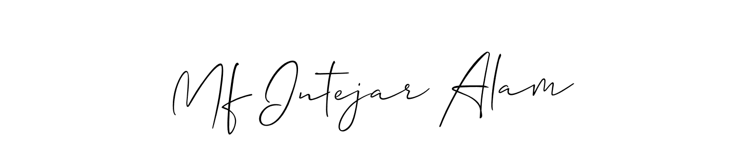 It looks lik you need a new signature style for name Mf Intejar Alam. Design unique handwritten (Allison_Script) signature with our free signature maker in just a few clicks. Mf Intejar Alam signature style 2 images and pictures png