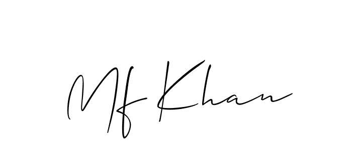This is the best signature style for the Mf Khan name. Also you like these signature font (Allison_Script). Mix name signature. Mf Khan signature style 2 images and pictures png