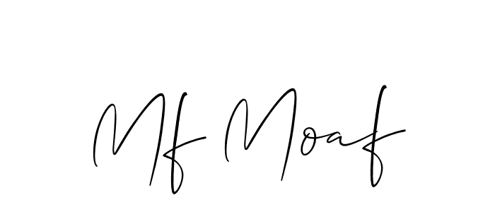 How to Draw Mf Moaf signature style? Allison_Script is a latest design signature styles for name Mf Moaf. Mf Moaf signature style 2 images and pictures png