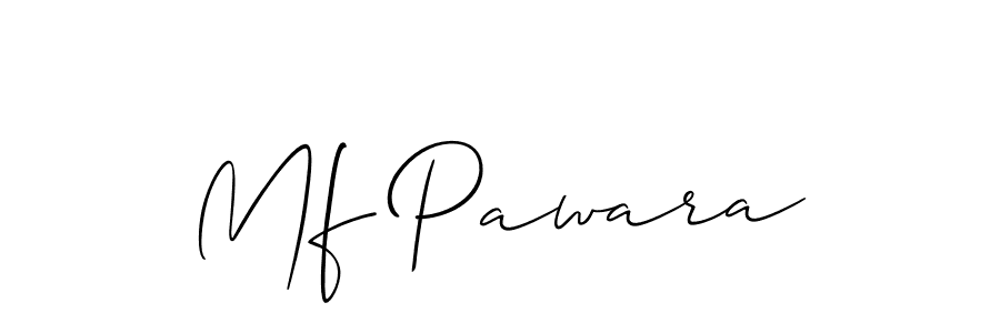 How to make Mf Pawara signature? Allison_Script is a professional autograph style. Create handwritten signature for Mf Pawara name. Mf Pawara signature style 2 images and pictures png