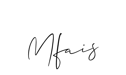 Also You can easily find your signature by using the search form. We will create Mfais name handwritten signature images for you free of cost using Allison_Script sign style. Mfais signature style 2 images and pictures png