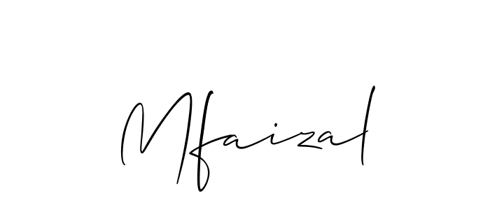 Make a beautiful signature design for name Mfaizal. Use this online signature maker to create a handwritten signature for free. Mfaizal signature style 2 images and pictures png