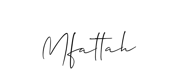How to Draw Mfattah signature style? Allison_Script is a latest design signature styles for name Mfattah. Mfattah signature style 2 images and pictures png