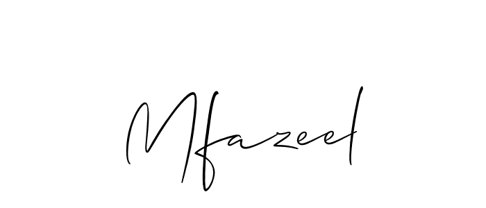 Best and Professional Signature Style for Mfazeel. Allison_Script Best Signature Style Collection. Mfazeel signature style 2 images and pictures png