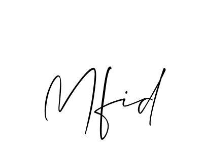 How to make Mfid name signature. Use Allison_Script style for creating short signs online. This is the latest handwritten sign. Mfid signature style 2 images and pictures png