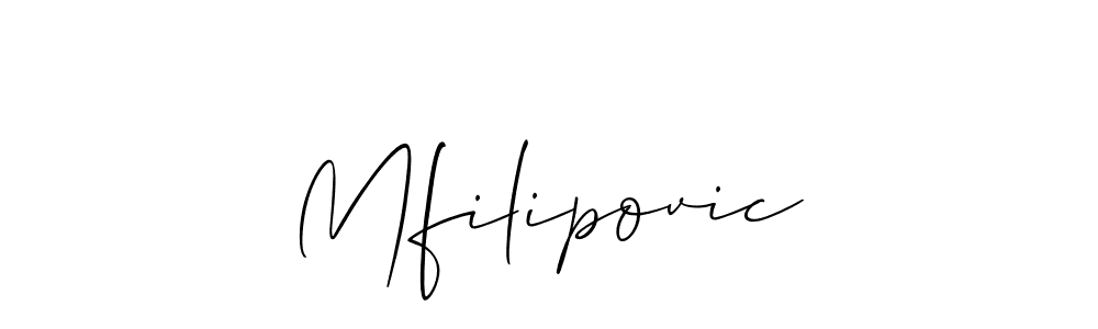 Also we have Mfilipovic name is the best signature style. Create professional handwritten signature collection using Allison_Script autograph style. Mfilipovic signature style 2 images and pictures png