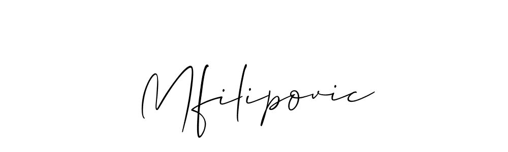 Also we have Mfilipovic name is the best signature style. Create professional handwritten signature collection using Allison_Script autograph style. Mfilipovic signature style 2 images and pictures png