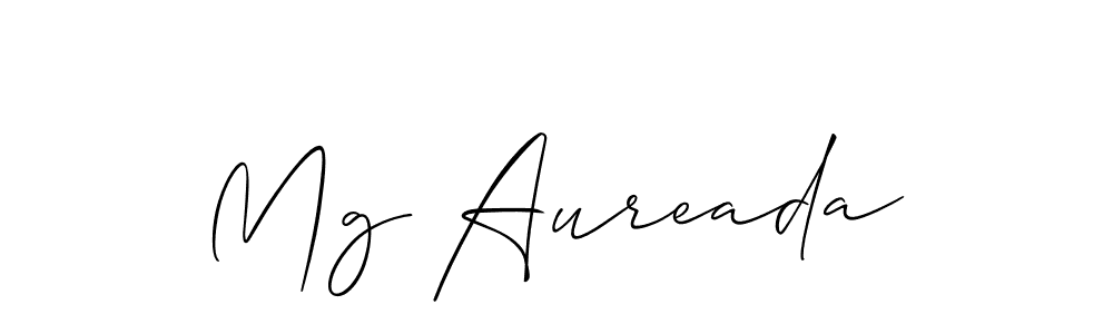 How to Draw Mg Aureada signature style? Allison_Script is a latest design signature styles for name Mg Aureada. Mg Aureada signature style 2 images and pictures png