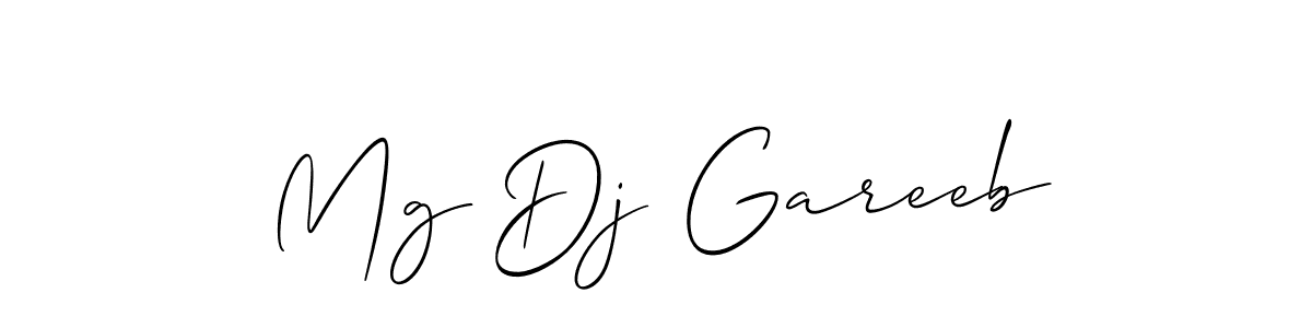 Once you've used our free online signature maker to create your best signature Allison_Script style, it's time to enjoy all of the benefits that Mg Dj Gareeb name signing documents. Mg Dj Gareeb signature style 2 images and pictures png