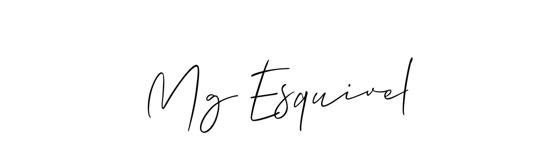 Once you've used our free online signature maker to create your best signature Allison_Script style, it's time to enjoy all of the benefits that Mg Esquivel name signing documents. Mg Esquivel signature style 2 images and pictures png