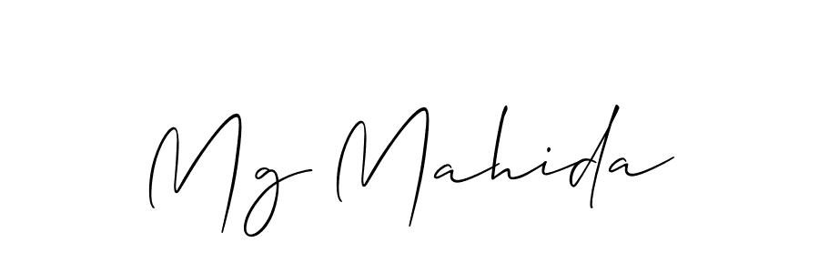 Make a short Mg Mahida signature style. Manage your documents anywhere anytime using Allison_Script. Create and add eSignatures, submit forms, share and send files easily. Mg Mahida signature style 2 images and pictures png