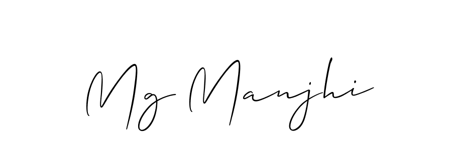 Mg Manjhi stylish signature style. Best Handwritten Sign (Allison_Script) for my name. Handwritten Signature Collection Ideas for my name Mg Manjhi. Mg Manjhi signature style 2 images and pictures png