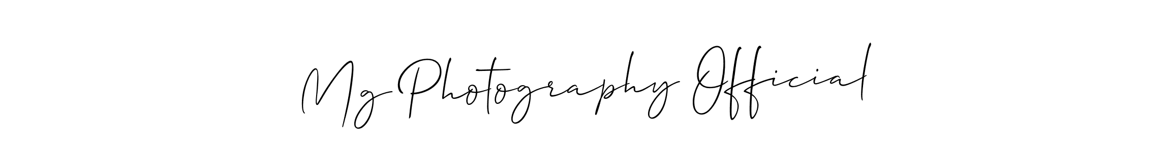 You should practise on your own different ways (Allison_Script) to write your name (Mg Photography Official) in signature. don't let someone else do it for you. Mg Photography Official signature style 2 images and pictures png