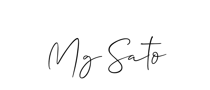 Make a beautiful signature design for name Mg Sato. Use this online signature maker to create a handwritten signature for free. Mg Sato signature style 2 images and pictures png