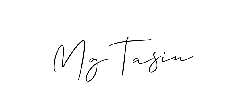 How to make Mg Tasin name signature. Use Allison_Script style for creating short signs online. This is the latest handwritten sign. Mg Tasin signature style 2 images and pictures png