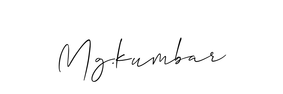 How to Draw Mg.kumbar signature style? Allison_Script is a latest design signature styles for name Mg.kumbar. Mg.kumbar signature style 2 images and pictures png