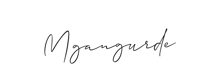 Also we have Mgangurde name is the best signature style. Create professional handwritten signature collection using Allison_Script autograph style. Mgangurde signature style 2 images and pictures png