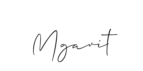 How to make Mgavit name signature. Use Allison_Script style for creating short signs online. This is the latest handwritten sign. Mgavit signature style 2 images and pictures png