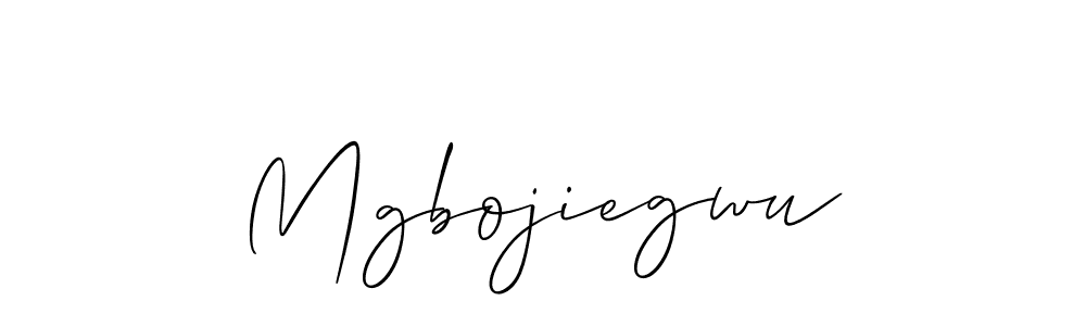 Make a beautiful signature design for name Mgbojiegwu. With this signature (Allison_Script) style, you can create a handwritten signature for free. Mgbojiegwu signature style 2 images and pictures png