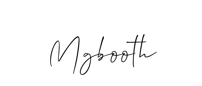 Make a beautiful signature design for name Mgbooth. With this signature (Allison_Script) style, you can create a handwritten signature for free. Mgbooth signature style 2 images and pictures png