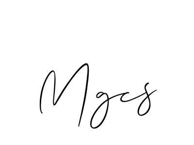 It looks lik you need a new signature style for name Mgcs. Design unique handwritten (Allison_Script) signature with our free signature maker in just a few clicks. Mgcs signature style 2 images and pictures png