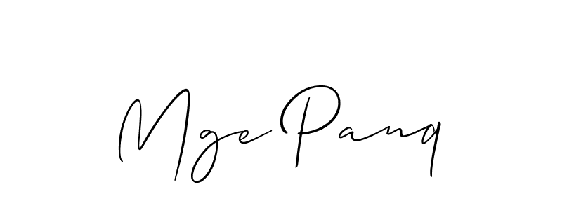 Once you've used our free online signature maker to create your best signature Allison_Script style, it's time to enjoy all of the benefits that Mge Panq name signing documents. Mge Panq signature style 2 images and pictures png