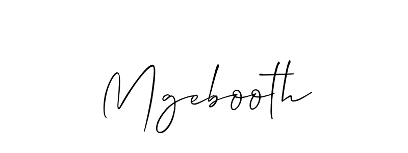 It looks lik you need a new signature style for name Mgebooth. Design unique handwritten (Allison_Script) signature with our free signature maker in just a few clicks. Mgebooth signature style 2 images and pictures png