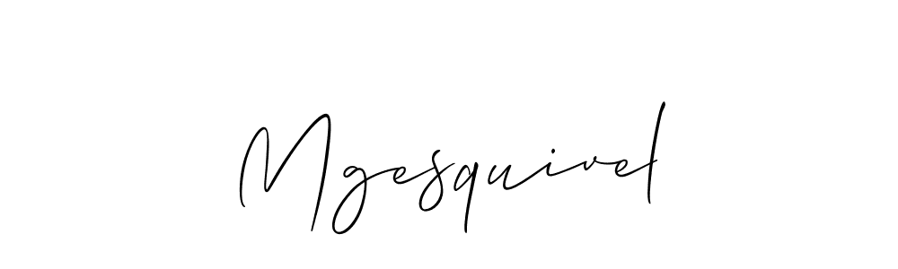Use a signature maker to create a handwritten signature online. With this signature software, you can design (Allison_Script) your own signature for name Mgesquivel. Mgesquivel signature style 2 images and pictures png