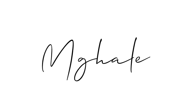 The best way (Allison_Script) to make a short signature is to pick only two or three words in your name. The name Mghale include a total of six letters. For converting this name. Mghale signature style 2 images and pictures png