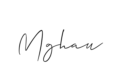Design your own signature with our free online signature maker. With this signature software, you can create a handwritten (Allison_Script) signature for name Mghau. Mghau signature style 2 images and pictures png