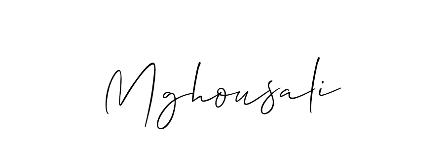 Allison_Script is a professional signature style that is perfect for those who want to add a touch of class to their signature. It is also a great choice for those who want to make their signature more unique. Get Mghousali name to fancy signature for free. Mghousali signature style 2 images and pictures png