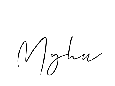 Also we have Mghu name is the best signature style. Create professional handwritten signature collection using Allison_Script autograph style. Mghu signature style 2 images and pictures png