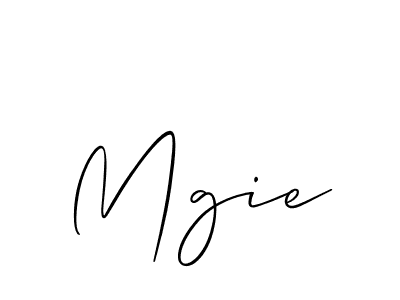 Similarly Allison_Script is the best handwritten signature design. Signature creator online .You can use it as an online autograph creator for name Mgie. Mgie signature style 2 images and pictures png